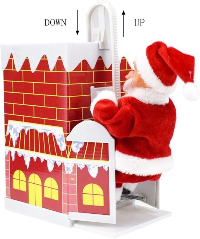 Adorno de Papá Noel con Chimenea